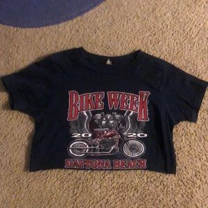 Bike Week Biker Crop Tee - Urban Outfitters xs/s